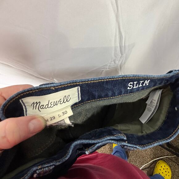 Madewell Men’s Slim Jeans 29x30 Dark Wash Stretch - Picture 7 of 7